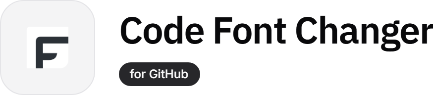 Code Font Changer for GitHub